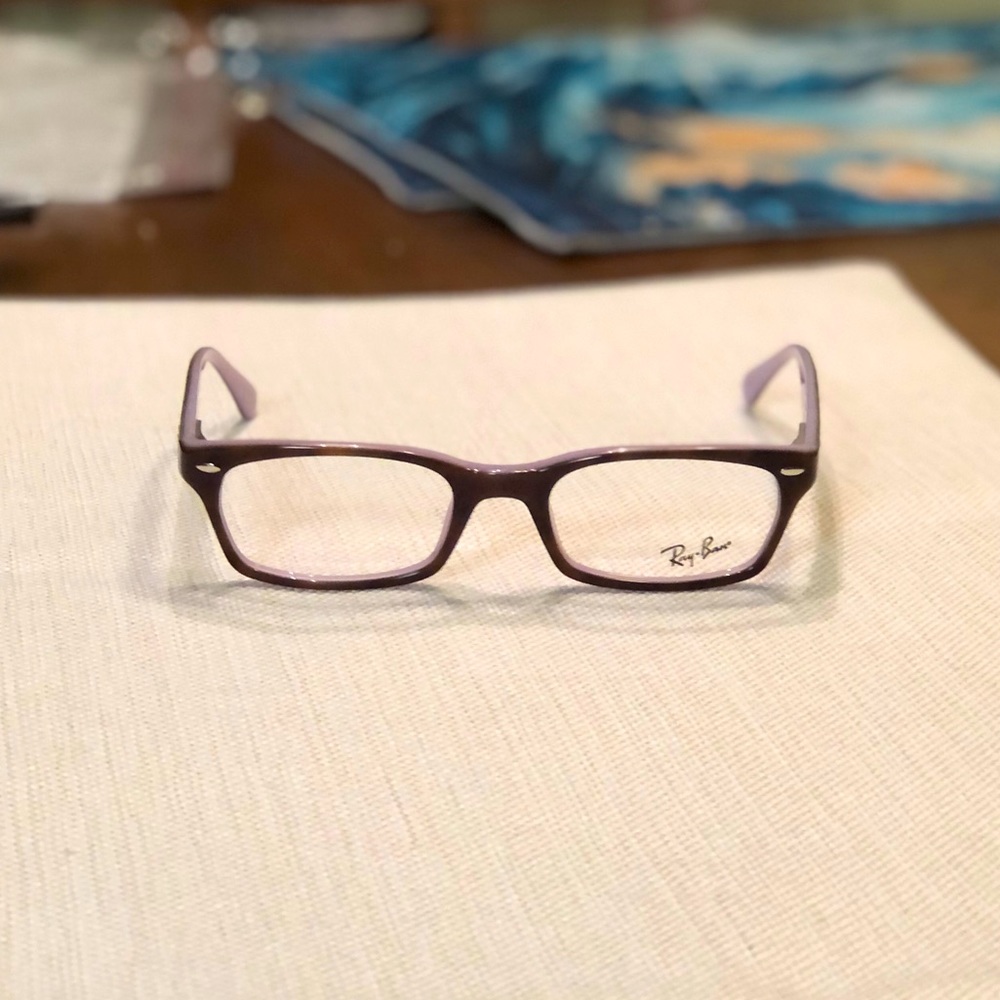 Ray Ban 5150 eyeglass frame, tortoise violet